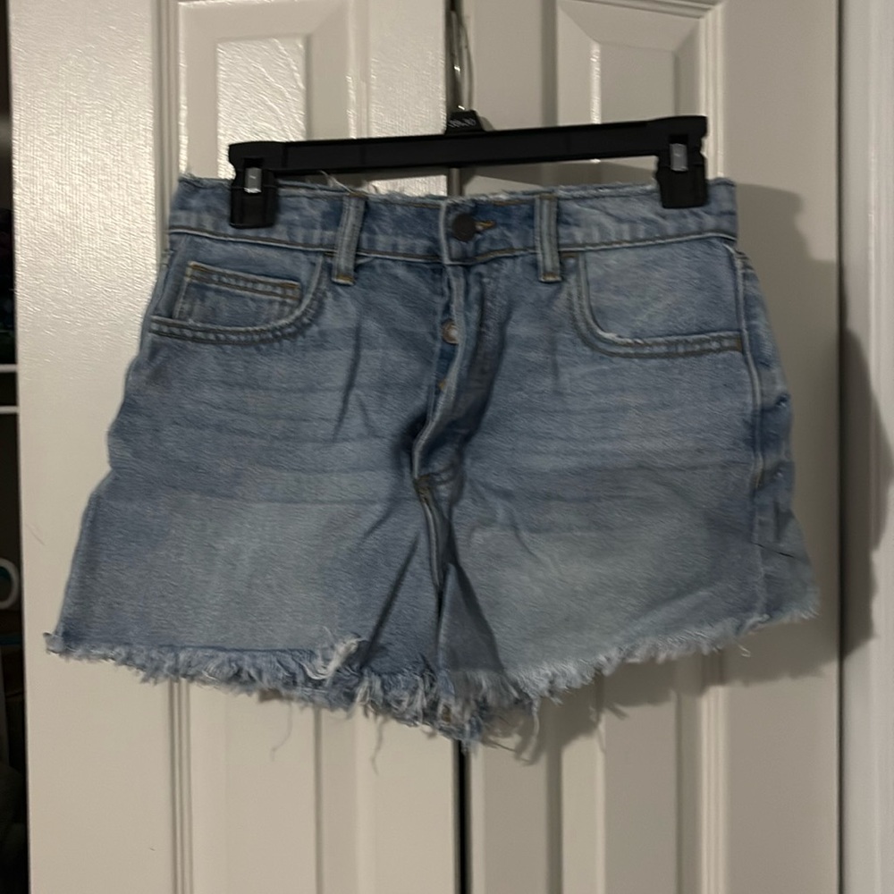 High waisted jean shorts